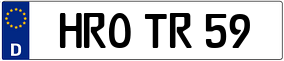 Trailer License Plate